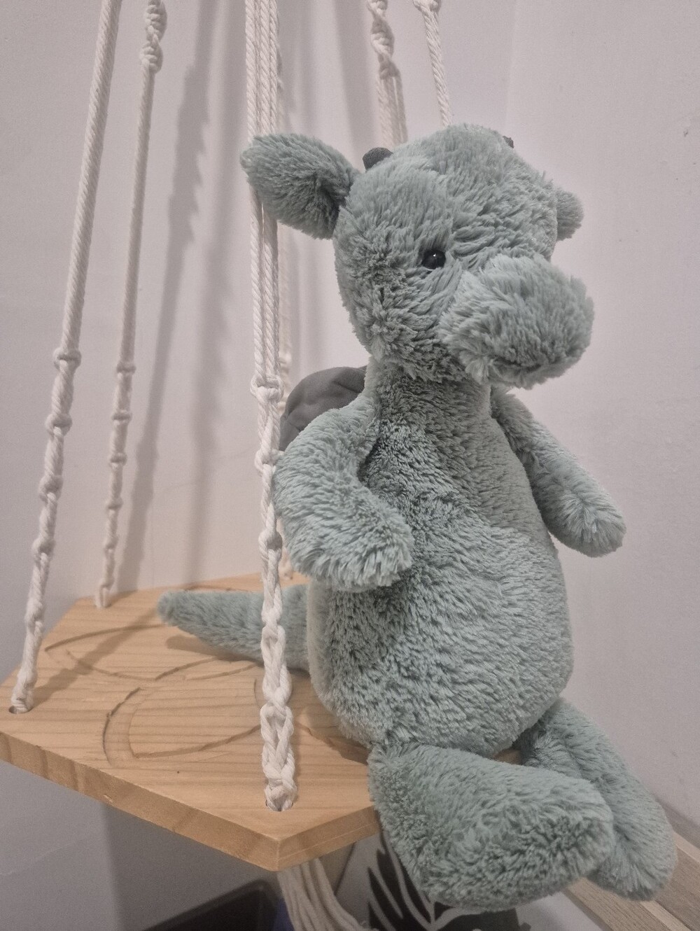 Bashful Dragon Jellycat Sage Green 12 Inch Medium Retired